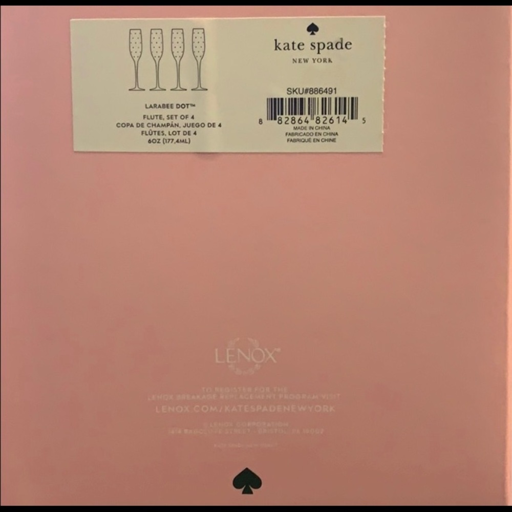 Kate spade Lara we champagne flute set 🥂 - Picture 2 of 4